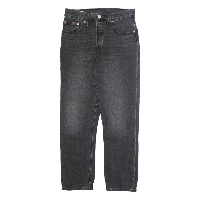 LEVI'S 501 BIG E Jeans Mens Grey Regular Straight W27 L28