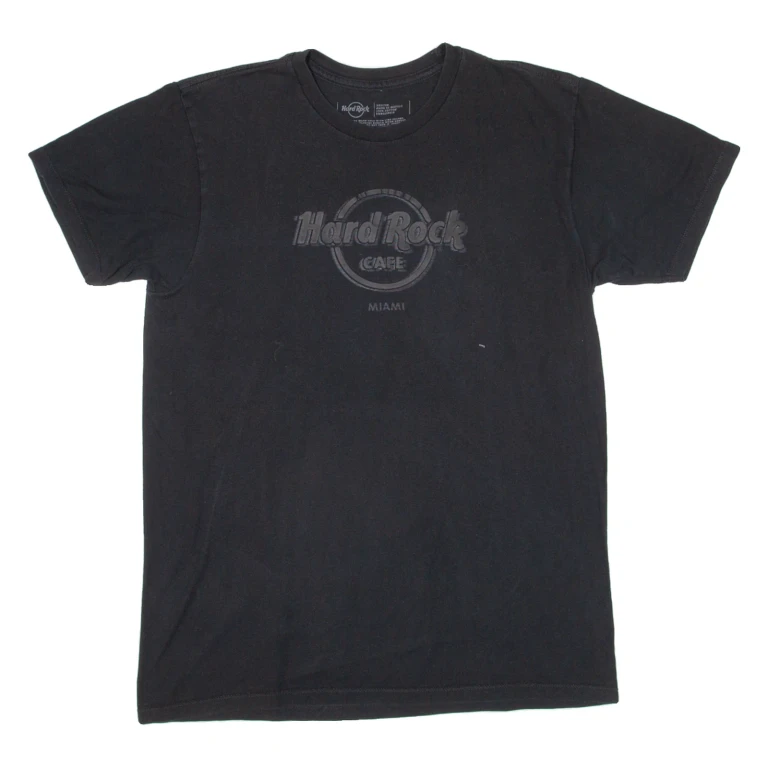 HARD ROCK CAFE Miami Mens T-Shirt Black USA M