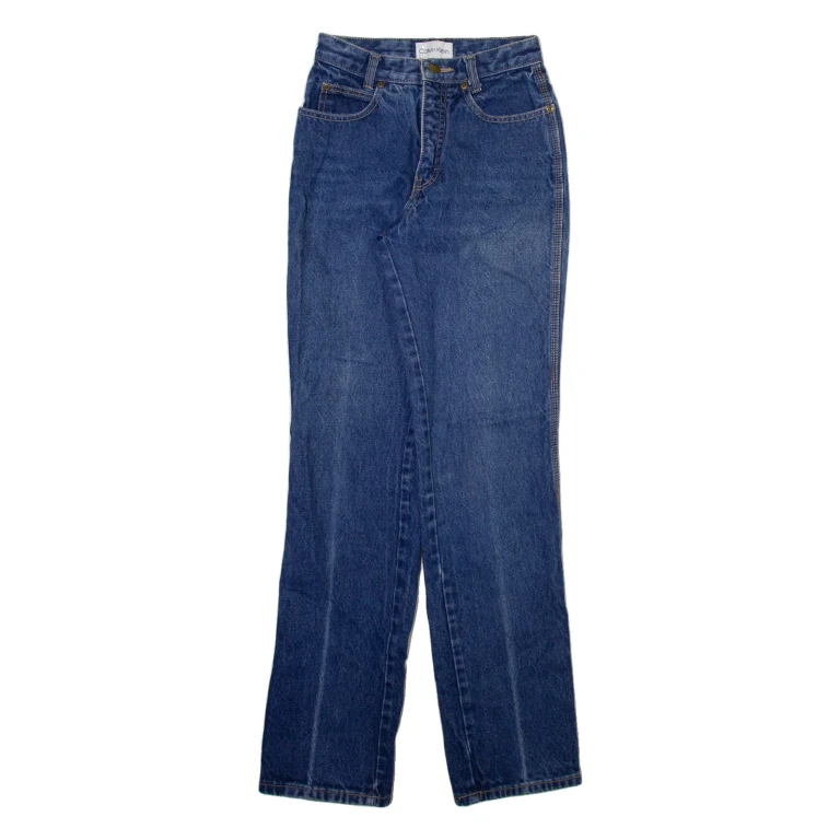 CALVIN KLEIN Womens Jeans Blue Slim Straight W23 L31