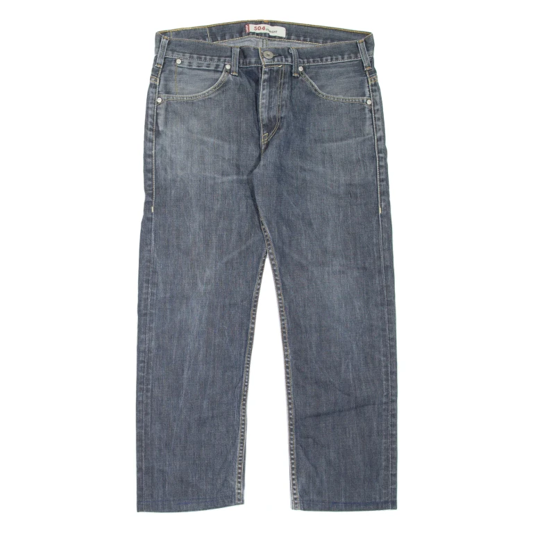 LEVI'S 504 Jeans Mens Blue Regular Straight W33 L26