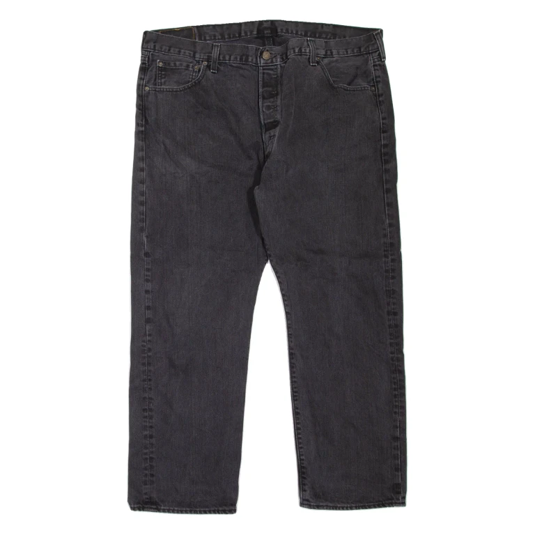 LEVI'S 501 Jeans Mens Black Regular Straight W41 L30