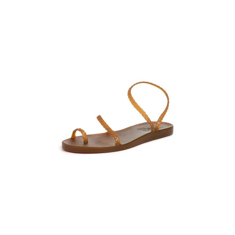 Ancient Greek Sandals Eleftheria Jelly Sandals Caramel 37
