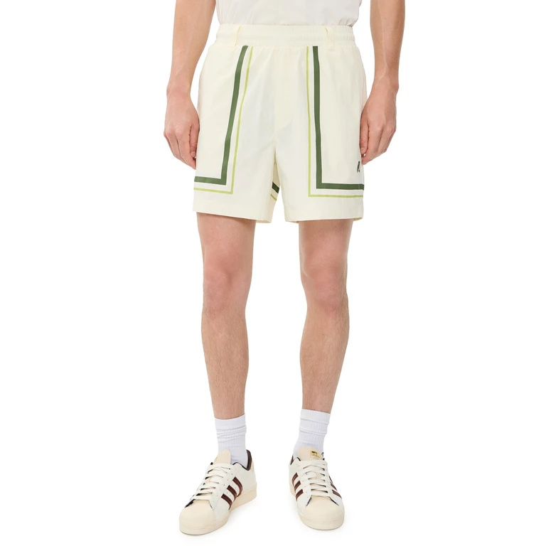 Malbon Scooter Playa Shorts 5.5 Cream M