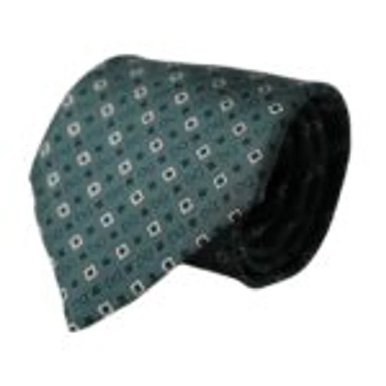Dolce & Gabbana Green Silk Branded Logo Adjustable Men Tie - Men