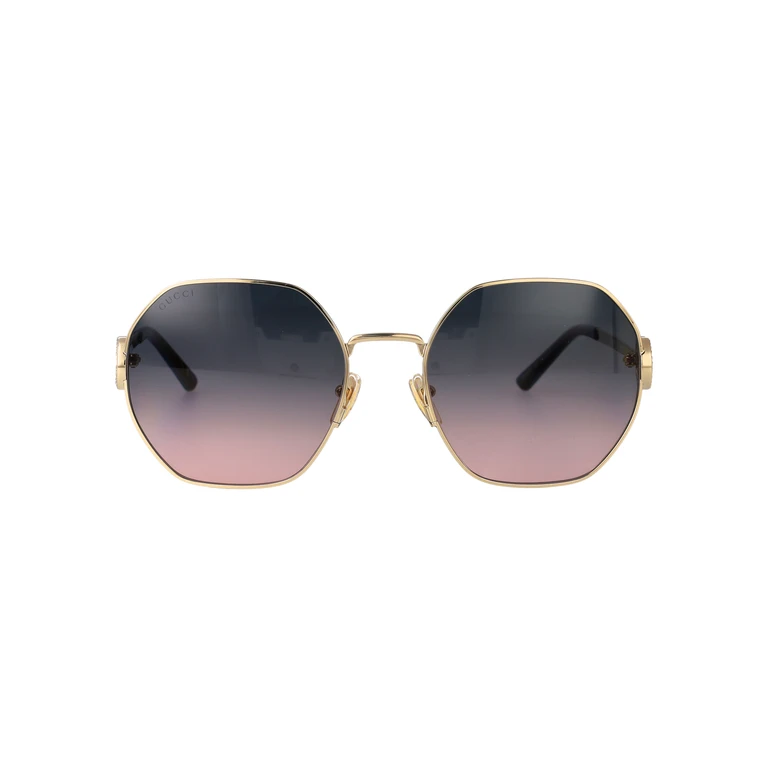 Gucci Gg2046s 001 Gold-gold-grey Metal Sunglasses - Women