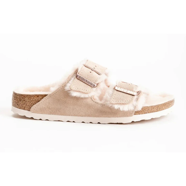 Arizona Shearling Suede Leather Nude