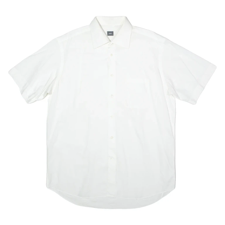 JOOP! Mens Plain Shirt White XL