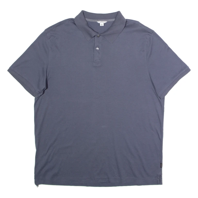CALVIN KLEIN Mens Polo Shirt Grey L