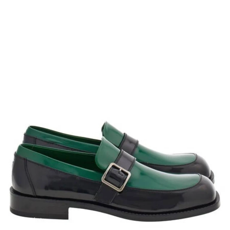 Patent Leather Monk-Strap Loafers (027188 773146)