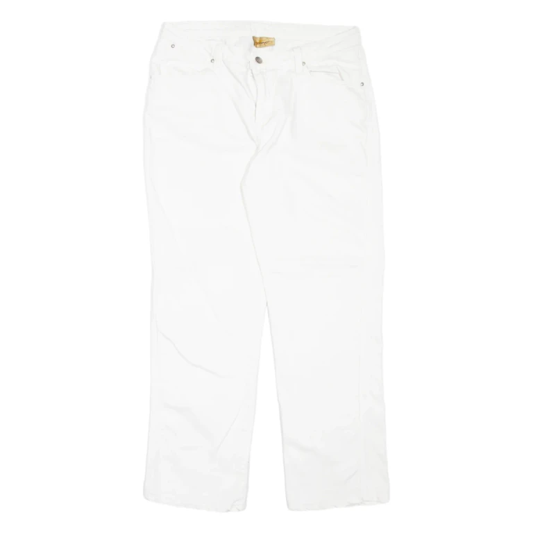 WRANGLER Womens Jeans White Relaxed Mom W32 L28