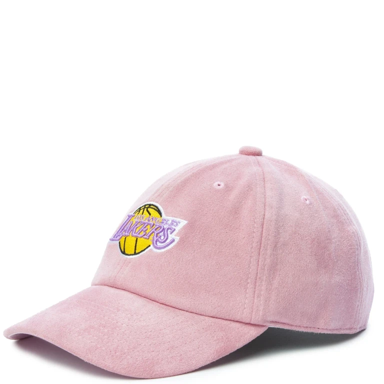 Men's NBA Suede Dad Strapback Hwc Lakers Ball Caps