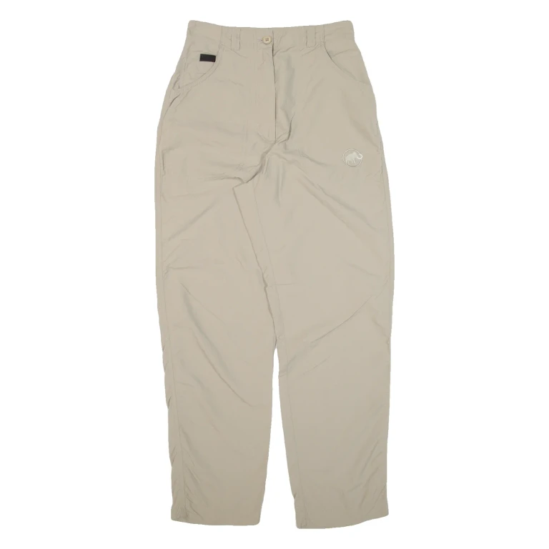 MAMMUT Womens Trousers Beige Relaxed Tapered W25 L27