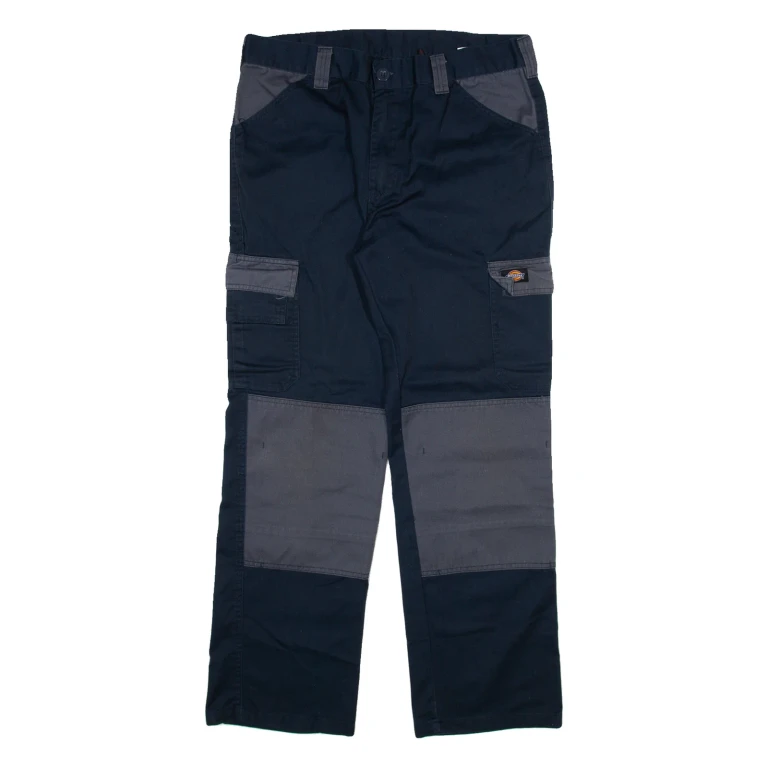 DICKIES Mens Trousers Blue Relaxed Straight W34 L30