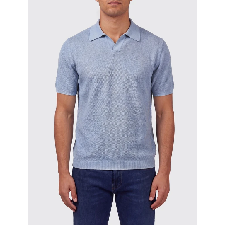 Polo Shirt Men color Gnawed Blue (261MYA20124CIELO)