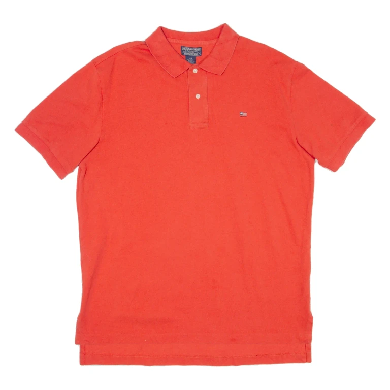 RALPH LAUREN POLO JEANS COMPANY Mens Polo Shirt Red L