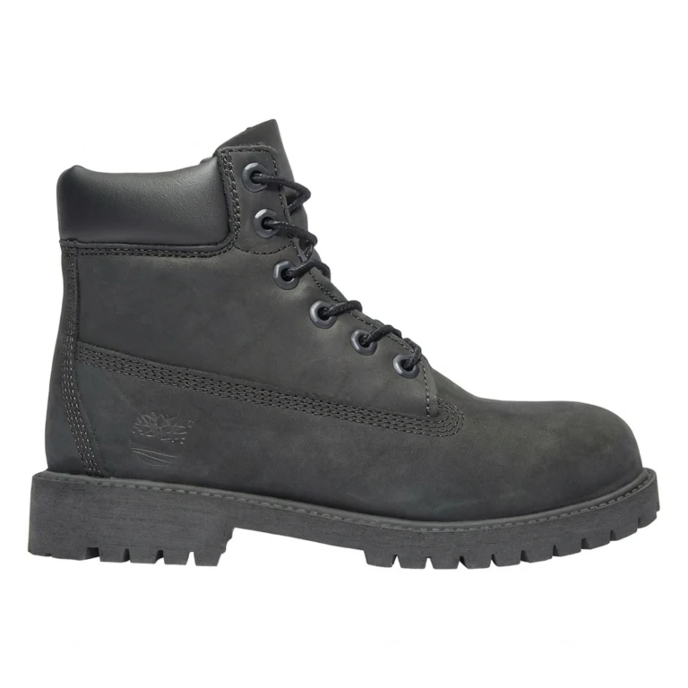 Grade School 6 Inch Premium Junior 'Black' Boots