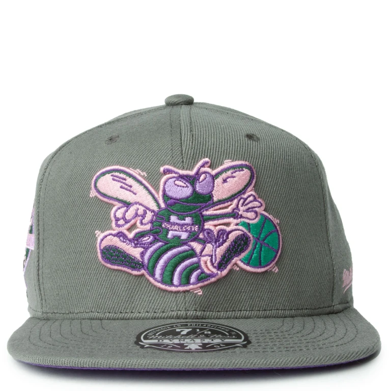 Men's NBA From Dusk Fitted Hwc Hornets Fitted Caps