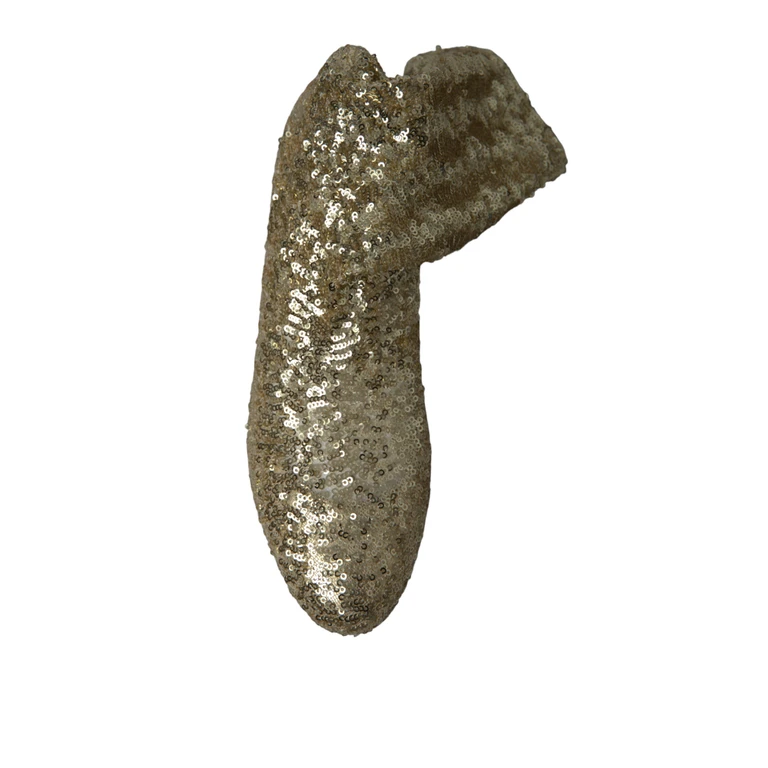 Dolce & Gabbana Gold Sequined Short Boots Stretch Shoes - Women