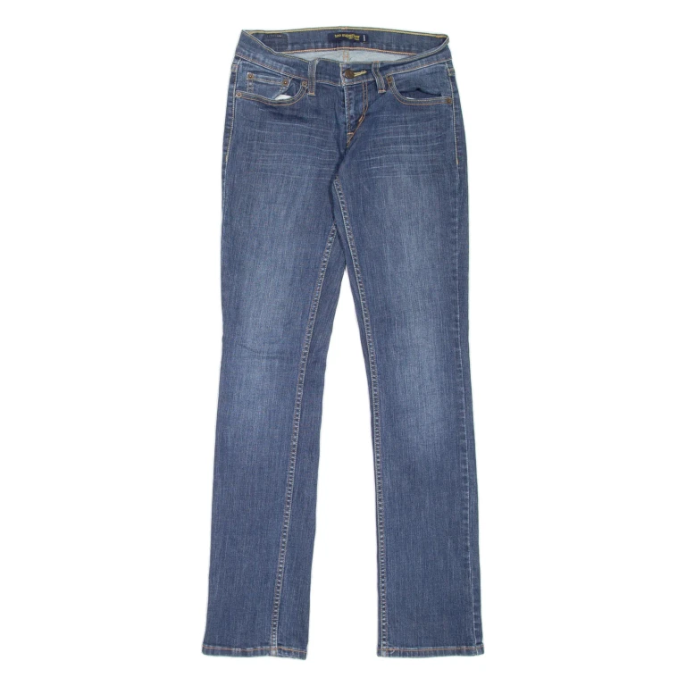 LEVI'S 524 Too Superlow Womens Jeans Blue Slim Straight Stone Wash W26 L32