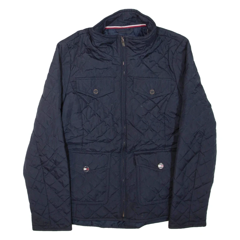 TOMMY HILFIGER Womens Quilted Jacket Blue M
