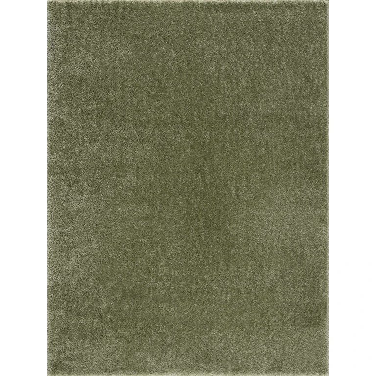 Heavenly Solid Green Plush Rug - Clearance