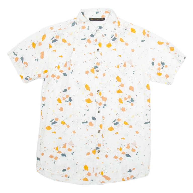 KELPA KARTEL Mens Shirt White Spotted L