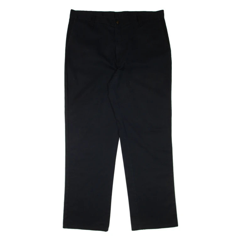 DICKIES Workwear Mens Trousers Black Regular Straight W38 L32