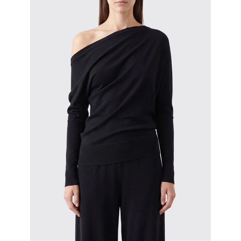 Asymmetrical Draped Merino Wool Jumper (MAK1476YAX1098NAA)