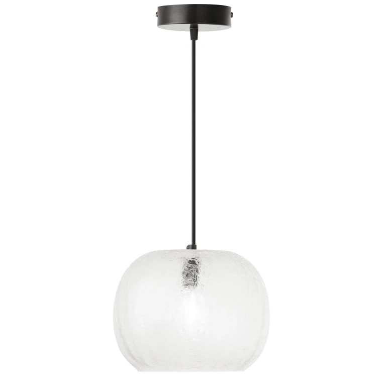 Hanging Pendant Lighting - Clear & Black