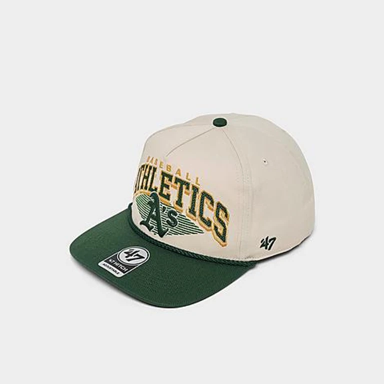 '47 A's MLB Pomona HITCH snapback pet in Natural/Dark Green