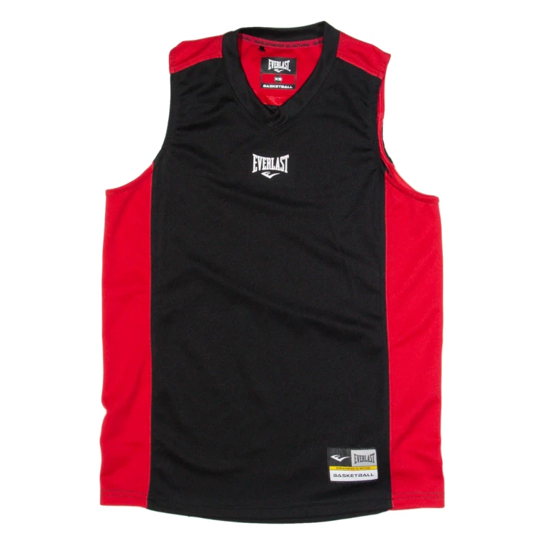EVERLAST Basketball Mens Jersey Red Sleeveless V-Neck XS