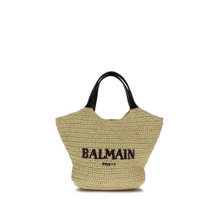 Balmain Beige Viscose Shoulder Bag - Women
