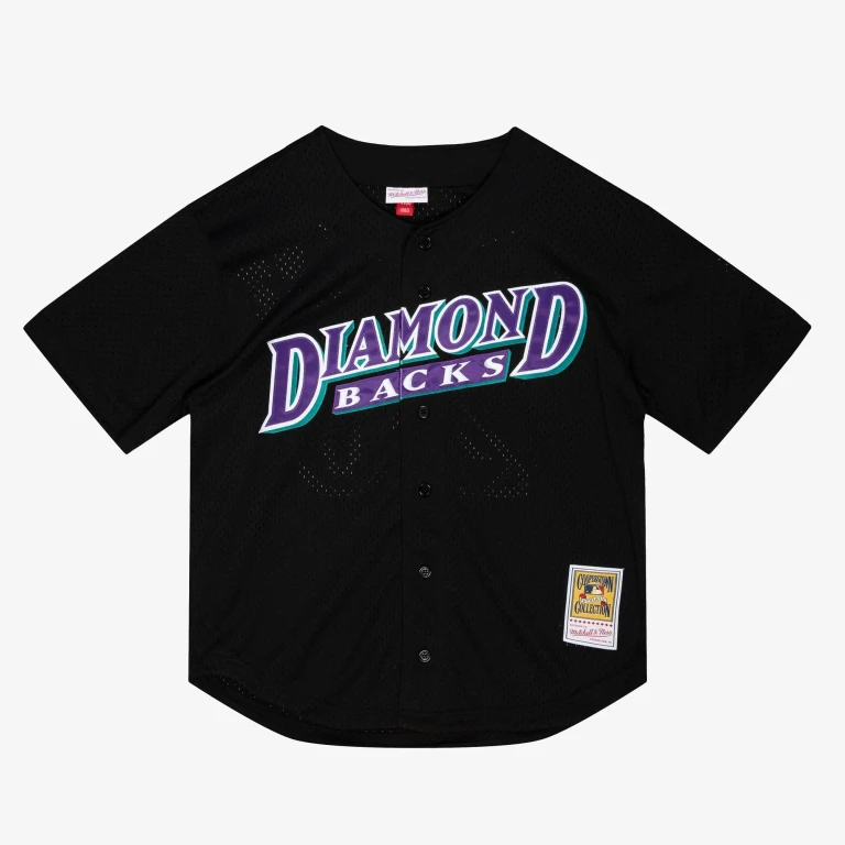 Men's MLB Authentic Bp Jersey - Button Front Diamondbacks 1999 Luis Gonzalez