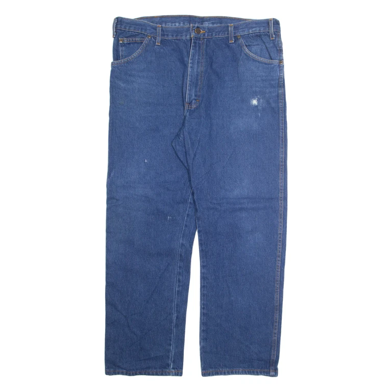DICKIES Mens Jeans Blue Regular Straight W40 L30