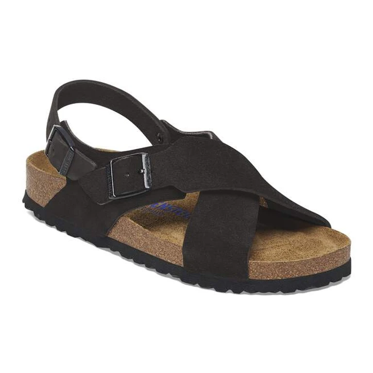 Unisex Tulum Soft Footbed Suede Leather Black