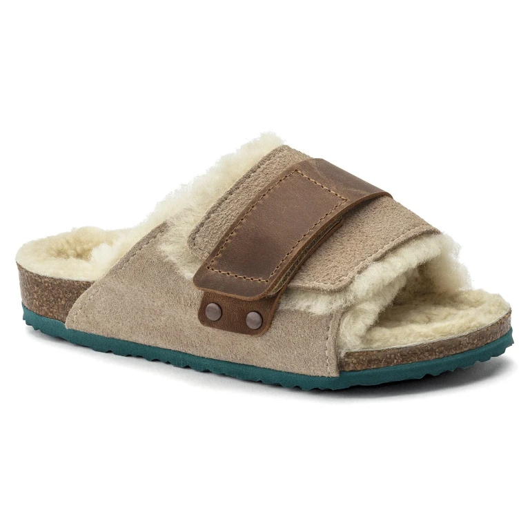 Kyoto Teddy Kids Suede Leather Beige