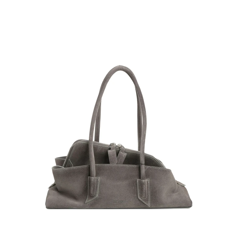ATTICO LA PASSEGGIATA SMALL EMBOSSED CROC TOP HANDLE BAG