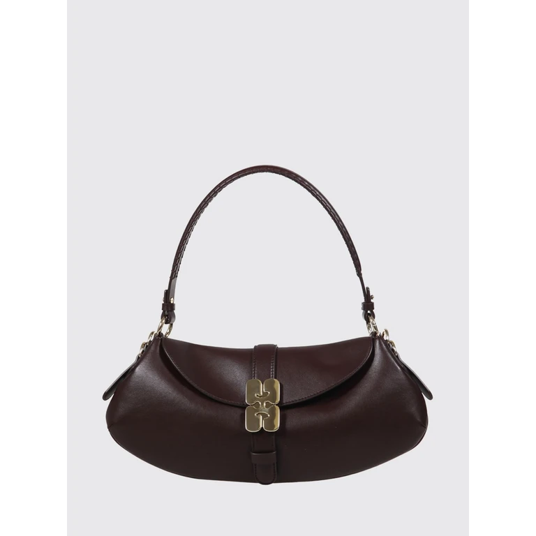 B-Kat Shoulder Bag in Recycled Leather with Metal Ring (C2050003979)