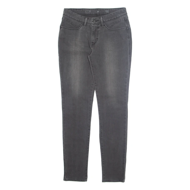 LEVI'S Womens Jeans Grey Regular Skinny W27 L32