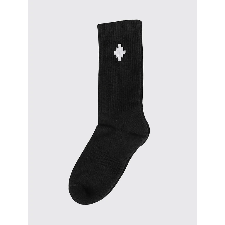 Boy's Ribbed Stretch-Cotton Socks with Jacquard Logo (CBRA005F23KNI0021001)