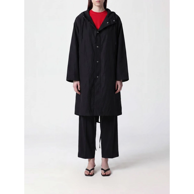 Long Cotton Parka with Hood and Drawstring (J04AH0002J45026001)