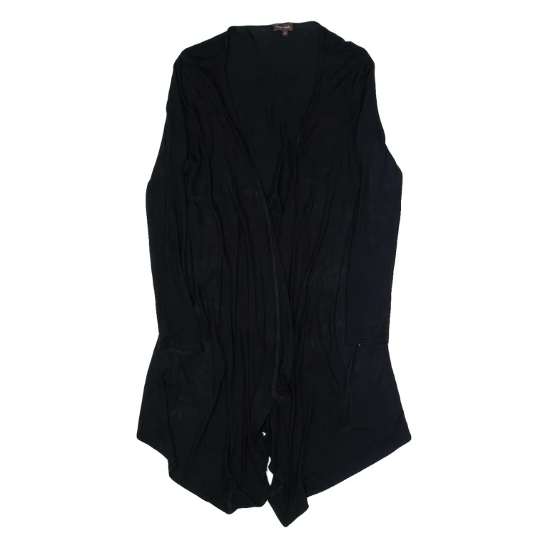 MONSOON Womens Kimono Top Black V-Neck Long Sleeve UK 10