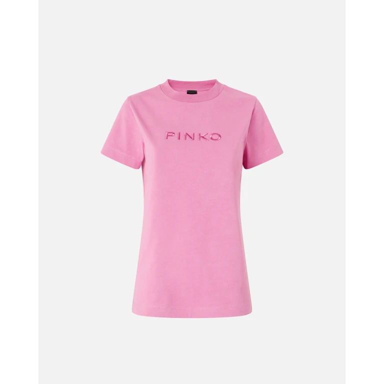 Pinko - T-shirt à logo PINKO brodé - XS