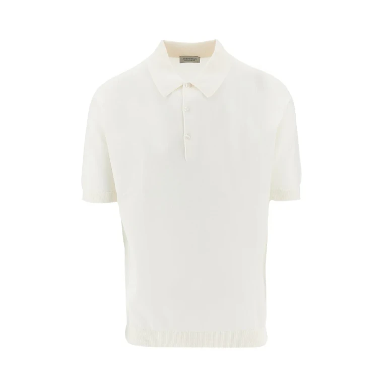 JOHN SMEDLEY Cotton knit polo shirt Man S