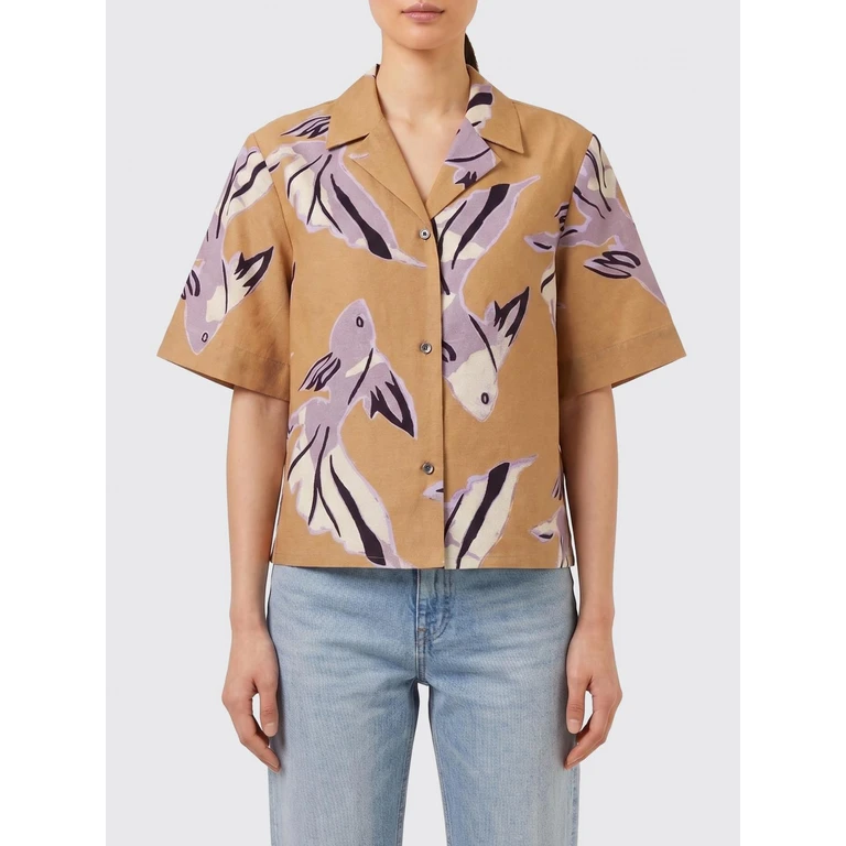 Chemise en coton imprimé