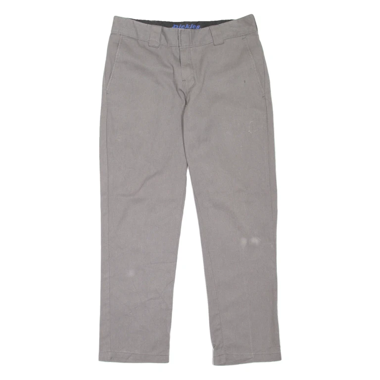 DICKIES Workwear Womens Trousers Grey Slim Tapered W32 L30