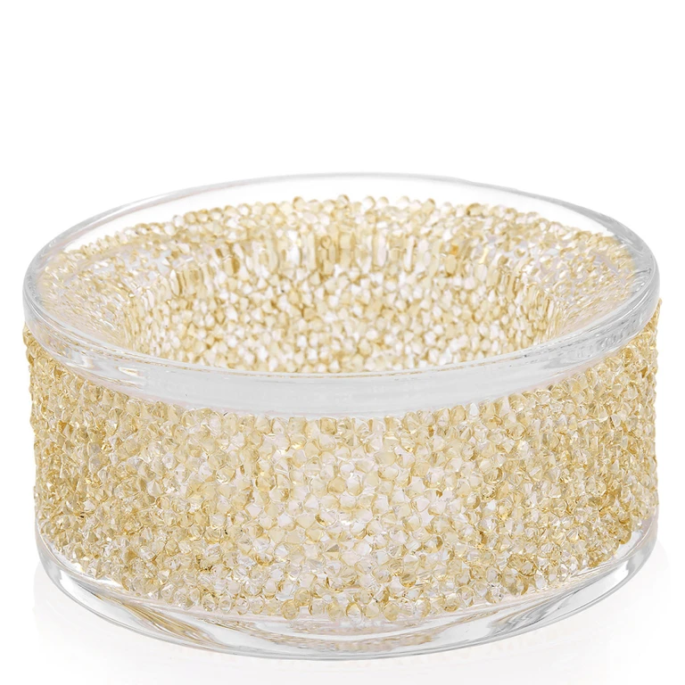 Ladies Gold Tone Shimmer Tea Light Holder
