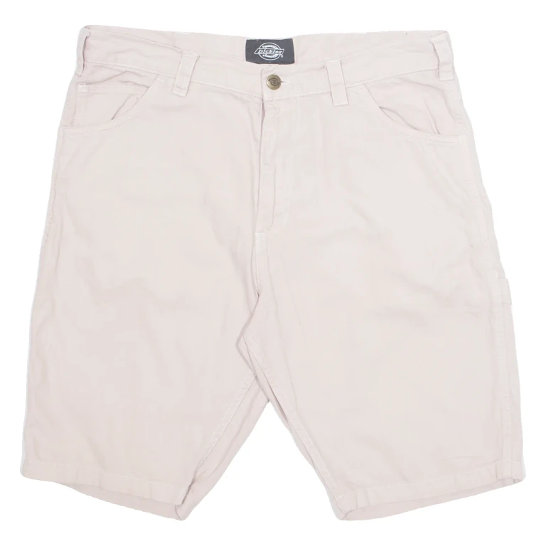 DICKIES Mens Denim Shorts Pink M W34