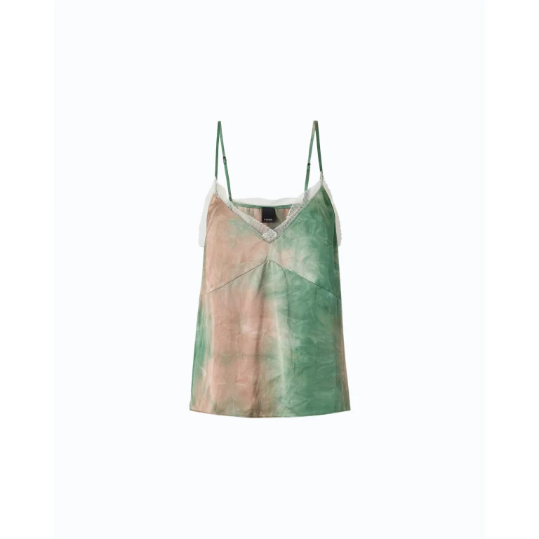 Top en satin aux reflets dégradés - 38