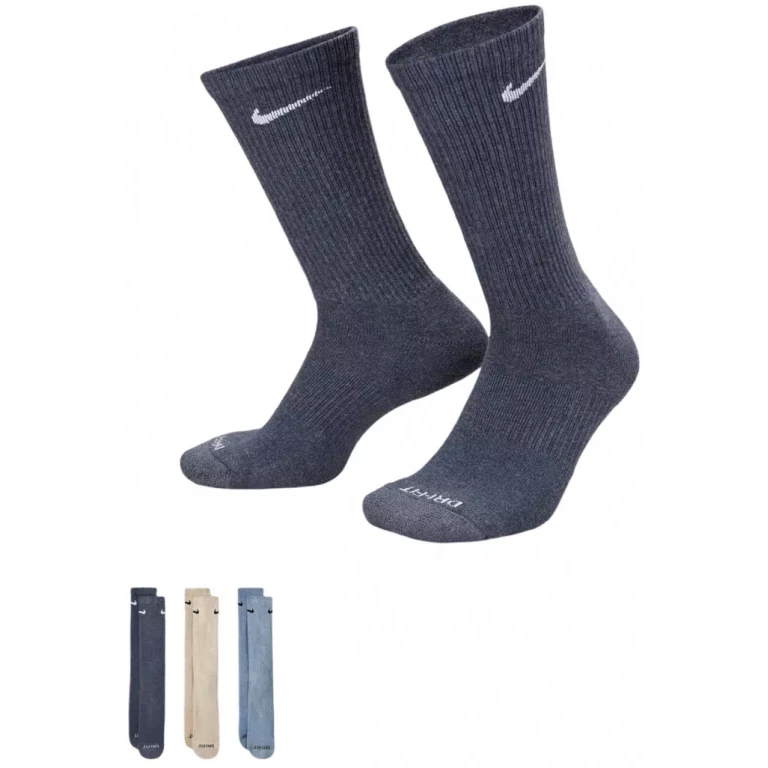 Men's 3 Pack Dri-Fit Plus Crew Socks